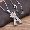 Pendant Necklaces Fashion Luxury A-Z Crown Alphabet Pendant Chain Neckle Punk Style Lucky Initial Name Jewelry Best Party Wedding Birthday Gift J230620