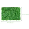 Flores Decorativas Plantas Verdes Artificiais Grama Relva Faux Interior Boxwood Wall Gramados Pano de Fundo Plástico Falso Jardim