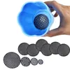 Vasi per fioriere Hot! 10pcs Round Flowerpot Mesh Pad Traspirante Fondo a tenuta stagna Tappetino con foro di drenaggio Protezione Durevole Bonsai Home R230620