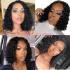 Nxy Hair Wigs 8~16inch Bob Synthetic Short Curly v Part Wig Deep Wave for Women 230619