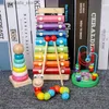 Montessori Educational Wooden Toys Baby Development Games Dzieci drewniane zagadki dla dzieci wczesna edukacja Zestaw edukacyjny L230518