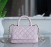 حقيبة مصممة جديدة Coco Womens Handbag 10a أعلى جودة الأزياء حمل سيدة الكتف الكتف الحقيقي حقائب سلسلة رفرف الجلود