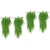 Decorative Flowers 4 Pcs Outdoor Wedding Decorations Artificial Green Plants Wall Fake Leaf 85x25cm Hanging Greenery Plastic Leaves