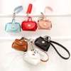 Fashion PU Leather Mini Wallet Keychain Car Bag Key Holder Coin Purse Earphone Box Case Storage Handbag Pendant Party Gifts