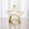 Vasi 2 pezzi/set Chic forma triangolare metallo cremagliera contenitore floreale vaso base stabile regalo