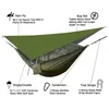 Portaledges Camping Hammock z komarami Net Rainfly Namiot plandek Paski Tree Tree Portable Nylon Hammock Namiot do biwakowania Podwórka Travel 230619