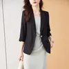Trajes de mujer de tela de alta calidad para mujer Primavera Verano Formal elegante Blazers chaquetas abrigo profesional de negocios Tops ropa de trabajo de oficina