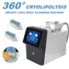 Máquina de emagrecimento a vácuo 360 criolipólise para remoção de gordura, congelamento de gordura, modelagem corporal, equipamento de beleza com 2 alças de tratamento