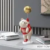 Geschenkwikkeling Creatieve Ballon Polar Bear Resin Ornamenten Home Decor Crafts Standbeeld Office Bureau Figurines Decoratie BOEKAST SCOUTHITTUUR CraftSD 230619