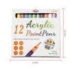 Dotting Aletler 12 PCSSET TAZI ART ÇEKİM Graffiti Kalem Su geçirmez Boya Astar Fırçası Bulma Mürekkep Mürekkebi Gölgeleme UV Jel DIY DG 230619