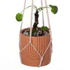 Plantenbakken Potten Katoenen Touw Opknoping Bloempot Net Handgemaakte Macrame Plant Opknoping Mand Moderne Stijl Plant Hanger voor Balkon Indoor R230620