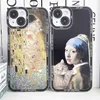 Cell Phone Cases Case for iPhone Van Gogh Gustav Klimt Mona Lisa Edvard Munch The Scream Hieronymus Bosch Fun Cat Art Funda Aesthetic Phone Cover J0620