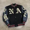 Sport Herenjassen Amerikaanse retrostijl Geborduurd puzzelpak Heren Winter High Street Casual paarjas Trend Baseballjack 230619