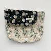 Cosmetic Bags Flower Printed Women Bag Pencil Case Travel Necesserie Floral Cute Makeup Lipsticks Make Up Brushes Storage Pouch 230620