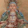 Entrega Gratuita China Bordado De Seda Elaborado Boa SorteBodhisattvaGeomantic Thangka Pintura Mural Decoração Doméstica#2 L230620