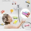 Baby Bath Toys Cars Boat Cognitive Floating Toy Foam EVA Puzzle Bathing Toys for Kids Children Bathroom Play Water Game Toys L230518