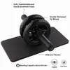 Sit Up Benches No Noise Abdominal Wheel Ab Roller With Mat For Gym Muscle Trainer Exercise Fitness Equipment 230620