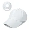 Radfahren Caps Pferdeschwanz Baseball Kappe Für Frauen Quick Dry Mesh Sommer Hüte Sport Laufen Golf Reine Farbe Hohe Hut