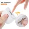 Nail Clippers Electric Automatic Nail Clippers With Light Trimmer Nail Cutter Manicure For Baby Adult Care Scissors Body Tools USB Charging 230619