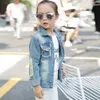 Jackets 2-12Yrs Girls Denim Coat Baby Girl Clothes Spring Embroidery Children Jeans Jacket Sequins Little Beauty Design Kids Outerwear 230619