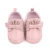 First Walkers Born Baby Girl Shoes Toddler Cute Crown Comfort Soft Anti-slip