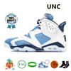 حذاء كرة السلة Jumpman 6 6s بوردو UNC ثلاثي أسود وأحمر أوريو أبيض الأشعة تحت الحمراء البريطانية كاكي رياضي أزرق نعناعي فوم منتصف الليل فضي كحلي مارون هير حذاء رياضي الأطواق الذهبية