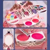 Beauty Fashion Girl Makeup Toy Simulation Cosmetics Set Baby Pray Play Play Poll Accsories Doll for Children Toys 3 Years Gift 230619