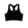 Yoga Outfit Push Up Gym Fitness Crop Tops Frauen Gerippte Weiche Nylon Nahtlose Workout Sport Bhs YS297