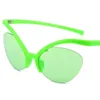 Okulary przeciwsłoneczne hip-hopu Unisex częściowo-ruszone okulary słoneczne Adumbral anty-UV Specakles osobowość kota oko oka prostota ozdobna