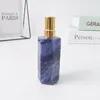 Natural Crystal Rose Quartz Empty Refillable Perfume Bottle Jade Stone Sub-bottle Travel Portable Perfume Atomizer Containers Beauty