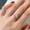 Fashion 8A Zirconia Water Drop S925 Sterling Silver Ring Designer for Woman Pink Blue Love Engagement Wedding Gold Diamond Rings Luxury Jewelry Gift Box Size 5-9