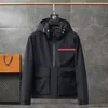 giacca da uomo di moda giacca da uomo di design cappotto da uomo di lusso con cappuccio logo rosso tascagiacca casual giacca a vento all'aperto antivento calore sport allentato tubo dritto capispalla