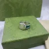 Love Ring Designer Heart Band Anéis para Mulheres Mens Jóias Luxo Moda Unissex Ouro Prata Rosa Cores Aço Inoxidável Lady Party com Verde