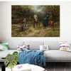 Realistic Landscape Canvas Art A Good Catch Heywood Hardy Oil Painting Hand Painted Living Room Decor