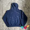 Sweat à capuche Spider pour hommes, bleu marine, Sp5der Atlanta, rose, jeune voyou, Hip Hop, pull étoile, KLVS, 555555