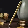 Fountain Penns Lt Hongdian Retro 1861 Brass Forest High-End Exquisite Business Office Elbow Art Fountan Pen Studenter Practice Pen for Gift 230620