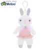 Metoo Doll Stuffed Toys Plush Animals Soft Baby Kids Toys for Children Girls Boys Kawaii Mini Angela Rabbit Pendant Keychain L230518