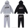 Designer Fashion Vêtements Mens Survêtements Sweats à capuche Trapstar Rouge Noir Tête de tigre Broderie Lettre Sweat à capuche en peluche Hommes Femmes Lâche Sports Casual Pantalons à glissière Roc