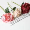 Fleurs séchées multicolores, branche d'hortensia artificielle, décoration de mariage, maison, automne, soie, plastique, haute qualité, bricolage