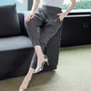 Pantaloni a carota da donna Miyake Pantaloni Harem elastici a vita alta pieghettati tasca allentata stile coreano estate femminile casual