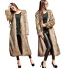 Femmes Fourrure Faux Femmes Manteau D'hiver Couleurs Solides Fluffy Fleece À Manches Longues Furry Casual Taille Asiatique S-6XL Plus La Taille