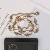 Mode Luxus Designer Anhänger Halsketten Vintage 18K vergoldet Kristall Strass Gänseblümchen Blume Hip-Hop Frauen Persönlichkeit Schlüsselbein Kette Schmuck Zubehör