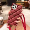 Estuches para teléfonos celulares 3D Luxury Diamond Crossbody Lanyard Case para iPhone 13 11 12 14 Pro Max Mini XS XR 7 8 Plus SE Funda de silicona suave a prueba de golpes J230620