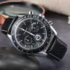 Omeg Men's Wrist Watches 2023 Man women Watche All Dial Work Quartz Wristwatches High Quality Top Luxury Brand wrist-watches Chronograph Clock Rubber Belt Fashion