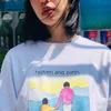 メンズTシャツデザイナーTシャツサマーTシャツファッションアニメパターンポートレート印刷汎用性のあるコットンレターシャツ男スポーツルーズカジュアルTシャツ