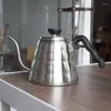 Bottiglie d'acqua BH42 Promozione Acciaio inossidabile Famiglia Drip Brew Beccuccio a bocca fine lunga Teiera Versare sopra il bollitore per caffè