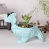 Плантаторы горшки мультфильм динозавр сочный растение цветочный цвет керамический животный цветочный горшок Дом бонсай