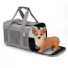 Housses de siège de voiture pour chien sac de voyage pour chien transporteur de chat avec fenêtre en maille sac à main Portable approuvé par la compagnie aérienne lavable en Machine