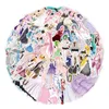 50 stks schattige anime meisjes stickers pack waterdichte vinyl stickers niet-willekeurig voor auto fiets bagage laptop skateboard plakboek waterfles sticker