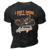 メンズTシャツ3DプリントモーターサイクルTシャツモーターバイカービンテージ半袖1976 Homme Moto Racing Suit Camiseta 230619